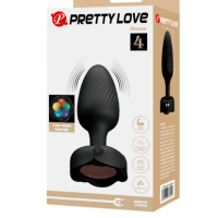 Olman - Light-up Rechargeable Butt Plug (black)